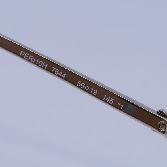 Palm Angels PERI10H CRYSTAL 7644 Sunglasses Gold Oval Frame, Blue Lenses - Picture 8 of 10